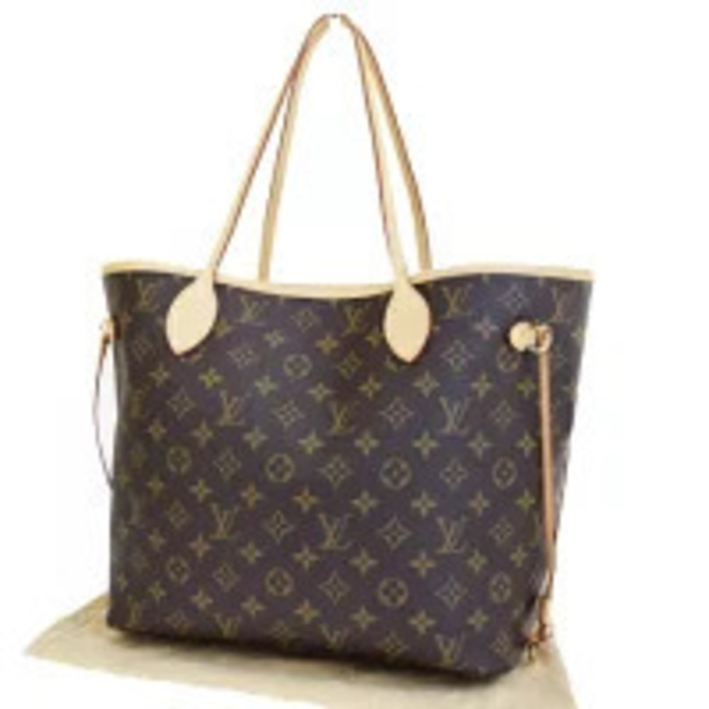 Louis Vuitton Neverfull Shoulder Bag Tote Monogram Leather